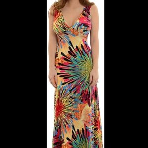 Mt collection long maxi dress with keyhole back